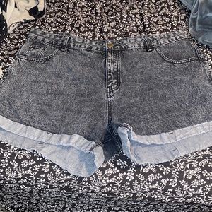 Vintage cut jean shorts